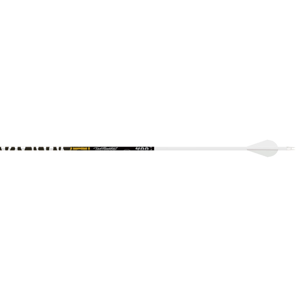 Gold Tip Ted Nugent 400 White Arrows with Raptor Vanes 6 pk.