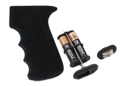 Hogue 74010 Black Rubber Cobblestone AK-47 AK-74 Grip with Finger Grooves & Cargo Storage