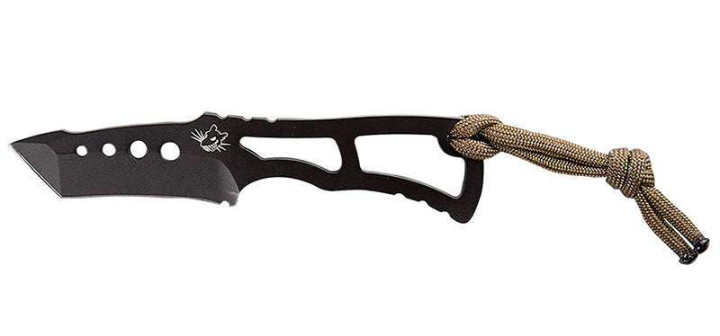 Southern Grind Vermin Tanto Point Knife Black Blade Black Kydex Sheath