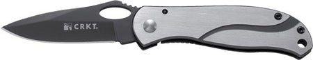 CRKT Pazoda 2.625" Hollow Modified Clip Blade Fine Edge Black Pocket Knife