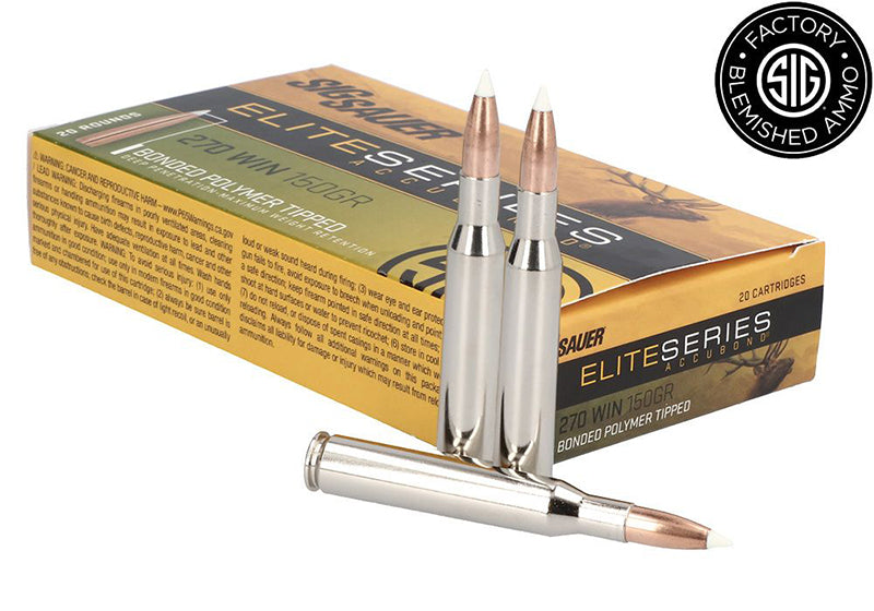 Sig Sauer Elite Hunting Nosler AccuBond 150 Grain .270 Winchester 2860 fps 798681644407