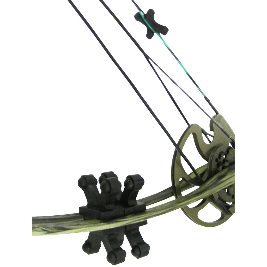 BowJax Revelation 11/16 in. Split Limb Dampeners Black 4 pk.