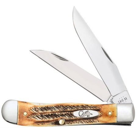 Case Knives Bone Stag Trapper 6.5 Folding Knife
