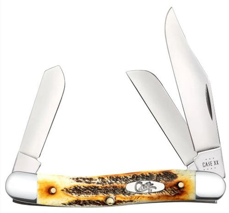 Case Knives Bone Stag Stockman 6.5 Pocket Knife