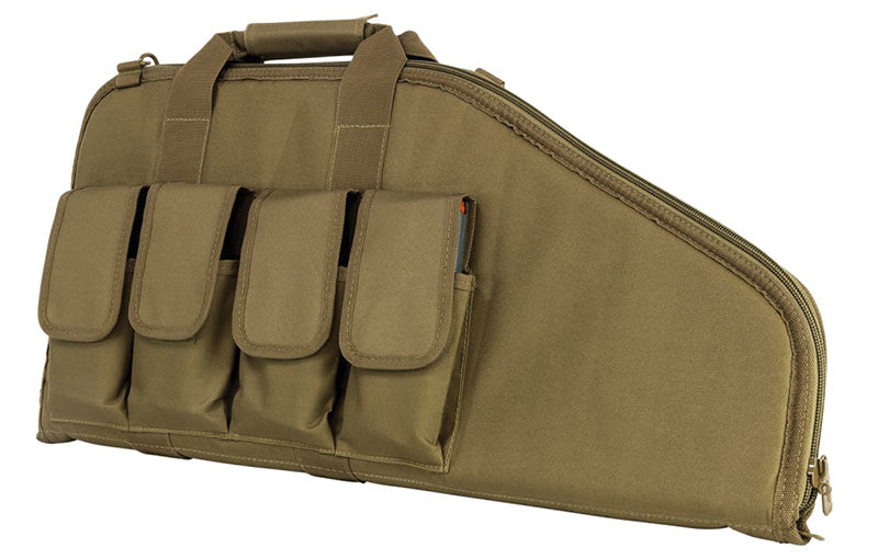 VISM 28" Tactical AR/AK Pistol SubGun Case w/ Magazine Pouches Tan