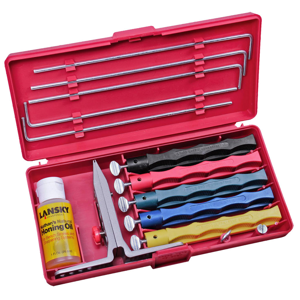 Lansky Deluxe Knife Sharpening Kit 5 Stone System