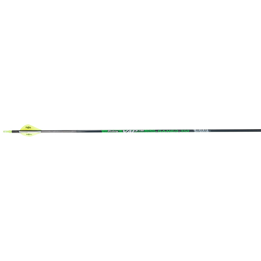 Victory VAP Gamer 400 Spine Carbon Arrows Blazer Fletched 6 pk.