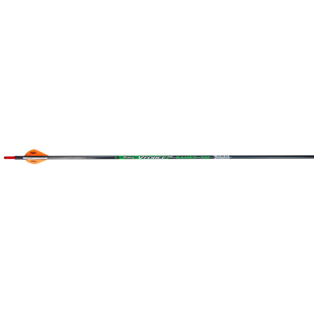 Victory VForce Gamer 500 Spine Carbon Arrows Blazer Fletched 6 pk.