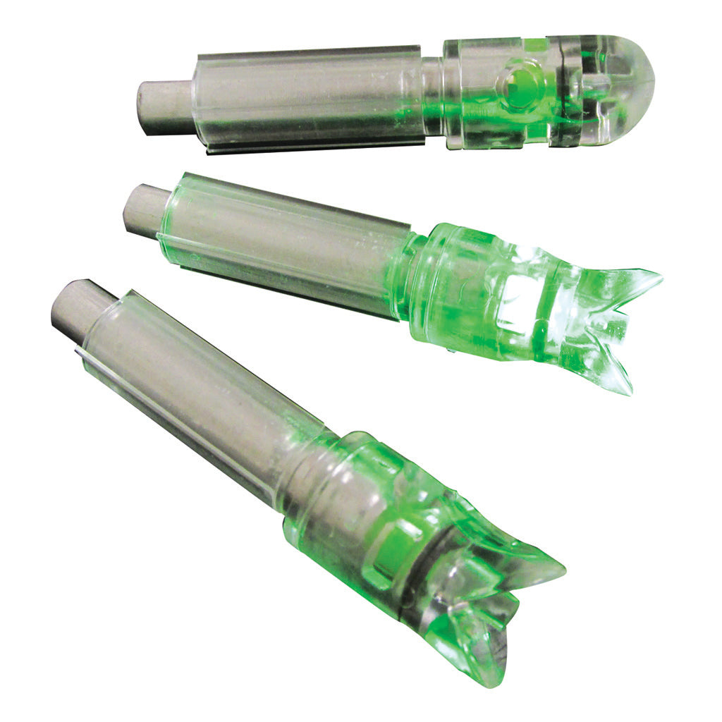 GWS Crossbow Lighted Nocks Green 3 pk. .297-.302 I.D.