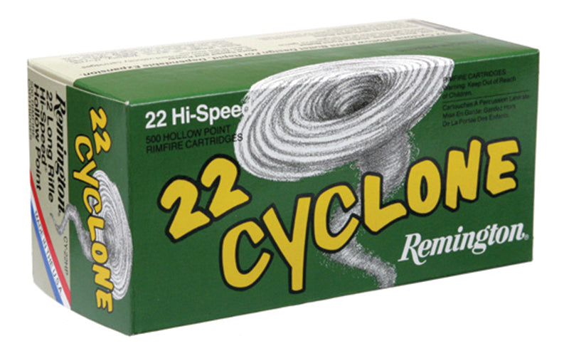 Remington .22 Long Rifle 22 Cyclone 36 grain Hollow Point ammunition