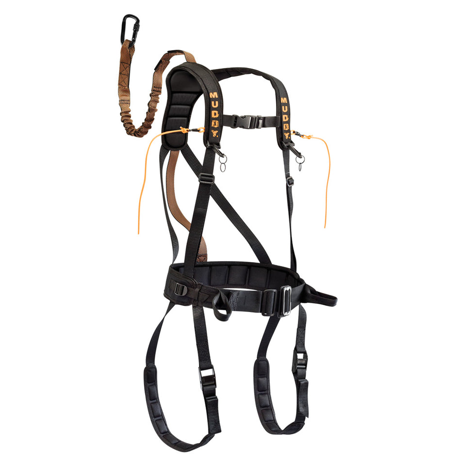 Muddy Safeguard Youth Hunting Harness Black Padded Nylon