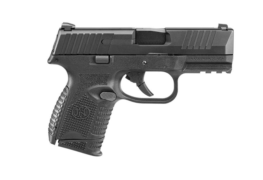 FN 66100815 509 Compact 9mm Luger 3.70" Barrel 12+1 Or 15+1, Matte Black Polymer Frame With Mounting Rail, Matte Black Stainless Steel Slide, No Manual Safety