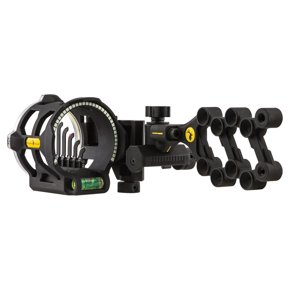 Trophy Ridge Peak 5 Pin Vertical In-Line Bow Sight .019 RH Black