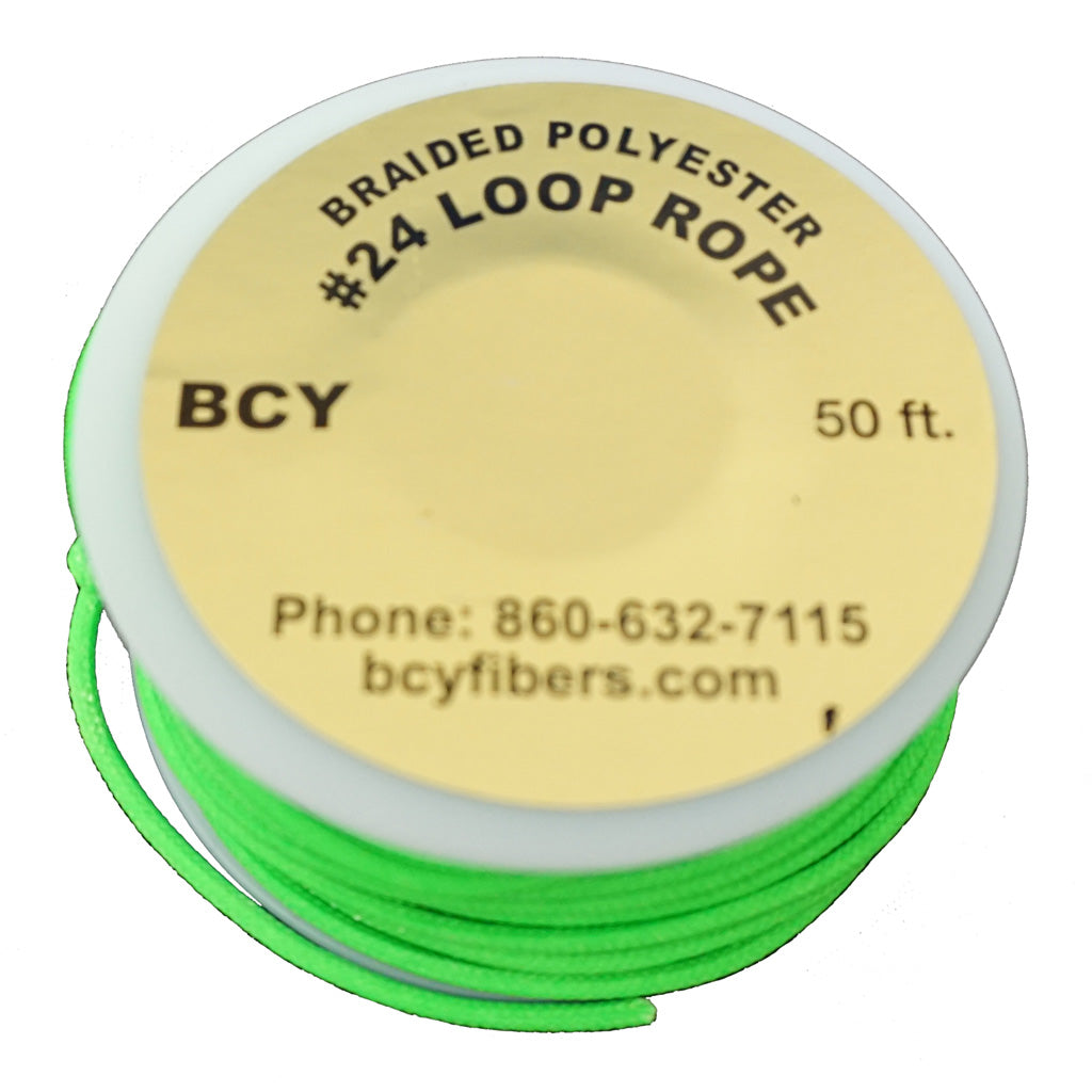 BCY 24 Archery D-Loop Material Neon Green 50 ft.