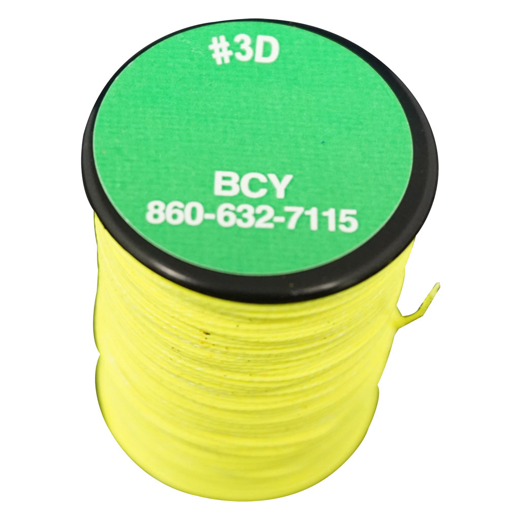 BCY 3D Bowstring End Serving Neon Yellow 120 yds.