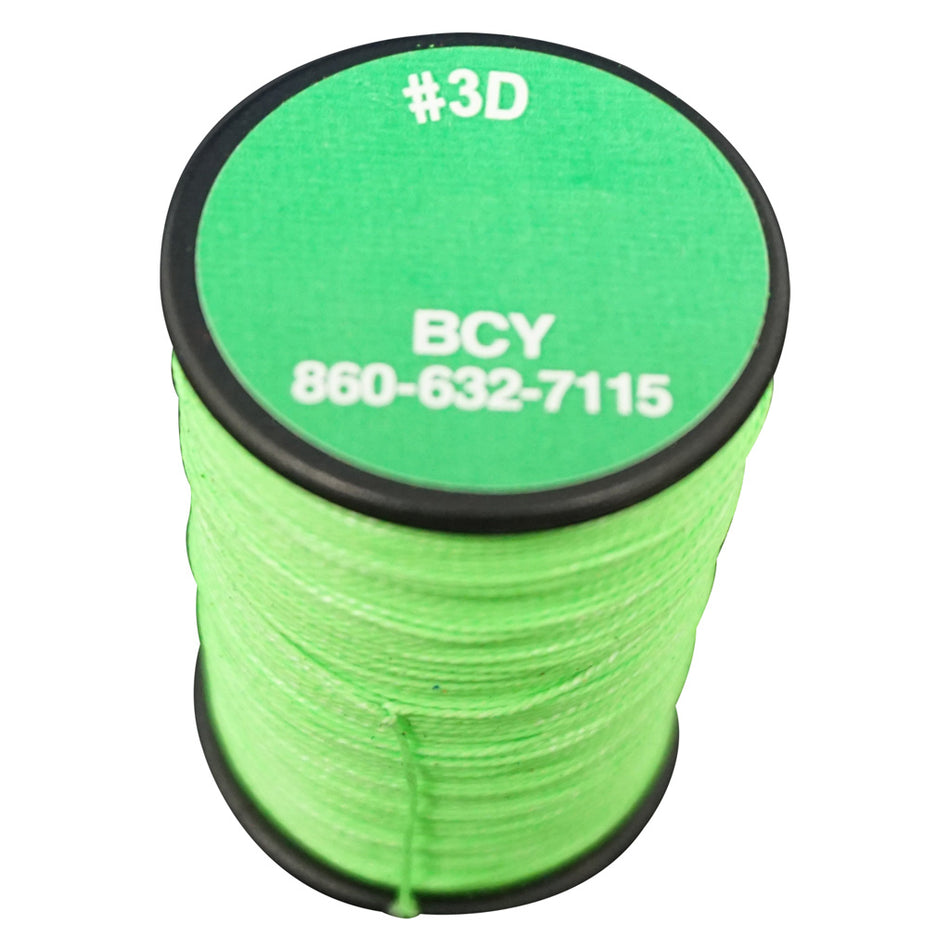 BCY 3D Bowstring End Serving Neon Green 120 yds.
