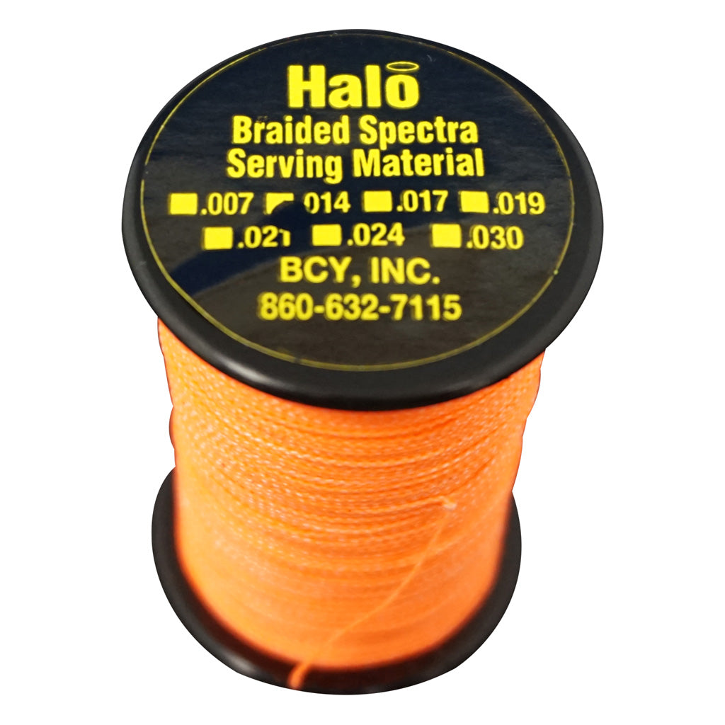 BCY Halo Spectra String Serving Neon Orange .014 120 yds.