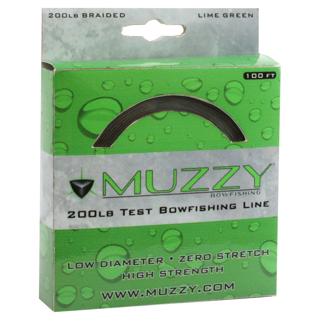 Muzzy Lime Green Bowfishing Line 200 lb. 100 ft.