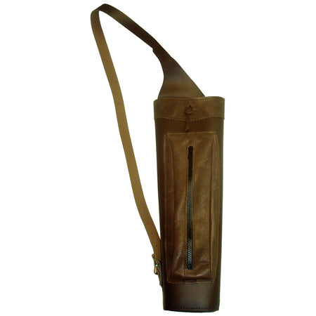 Wyandotte Leather Shoulder Quiver w/Zippered Pocket Medium RH