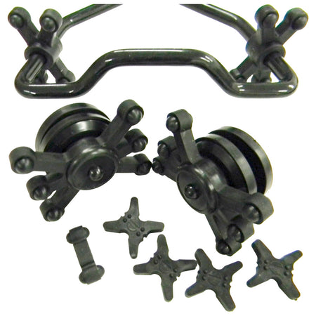 BowJax Complete Split Limb Crossbow Dampening Kit Black