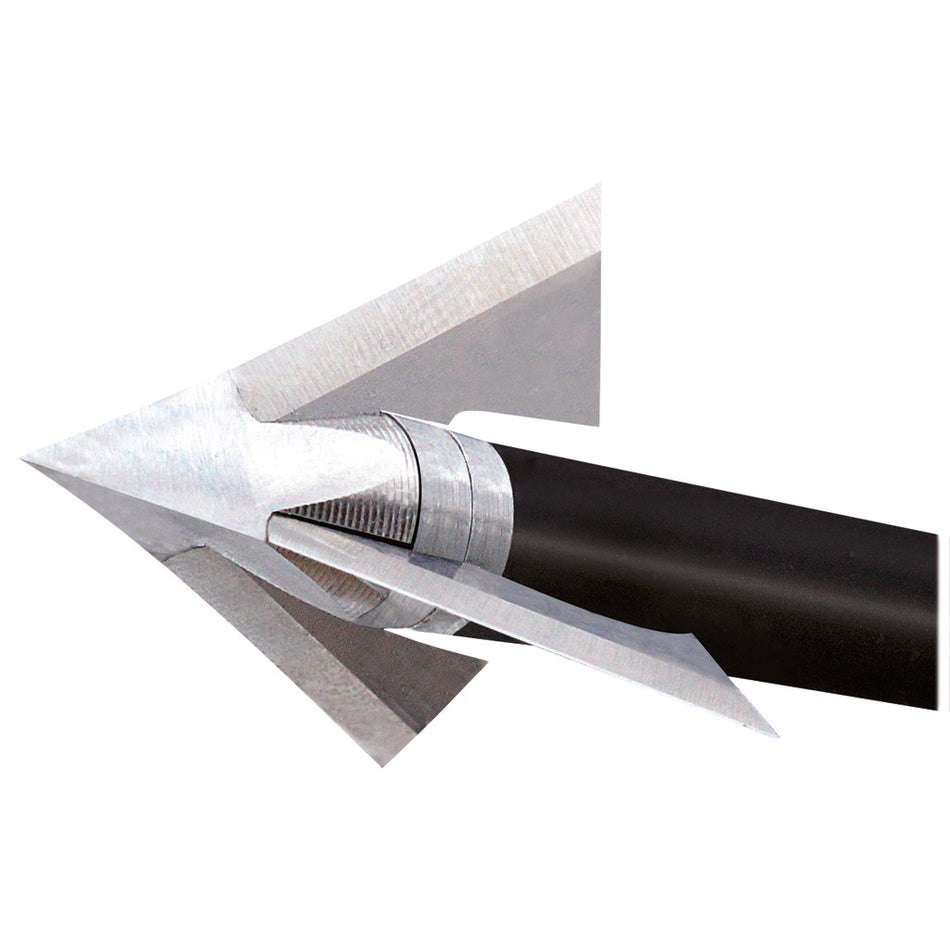 QAD Exodus 100 gr. Deep Six Full Blade Archery Broadheads 3 pk.