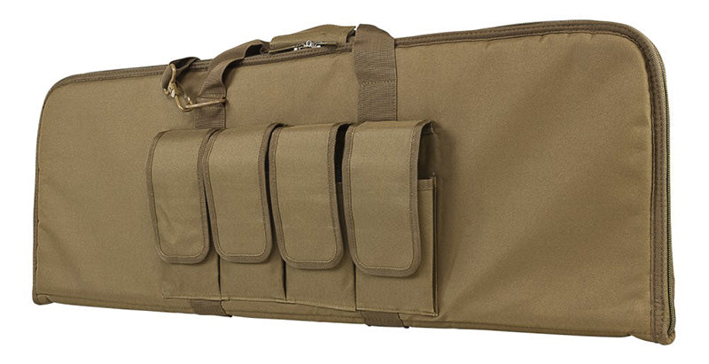 VISM NcSTAR AR/AK 36 Inch Carbine Case with Mag Pouches Tan
