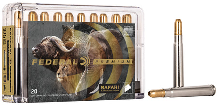 Federal .375 H&H Mag Premium Safari Cape-Shok 300 grain Trophy Bonded Sledgehammer Solid ammunition