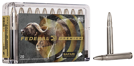 Federal .416 Remington Mag Premium Safari Cape-Shok 400 grain Trophy Bonded Bear Claw ammunition