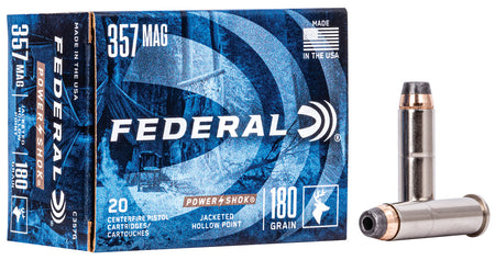 Federal Power-Shok Jacketed Hollow Point 180 Grain .357 Magnum 1080 fps 029465093013