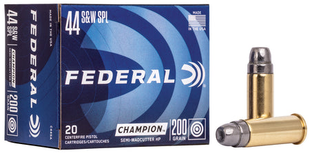 Federal Champion Training Semi Wadcutter Hollow Point 200 Grain .44 S&W Special 870 fps 029465093075