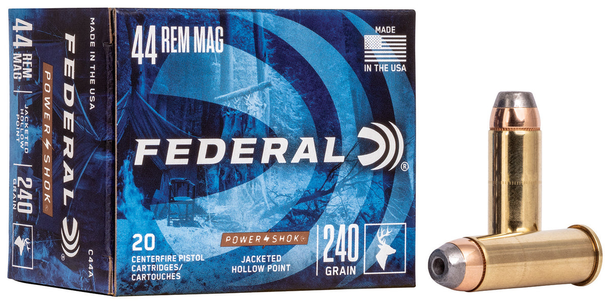 Federal Power-Shok Jacketed Hollow Point 240 Grain .44 Magnum 1230 fps 029465092863
