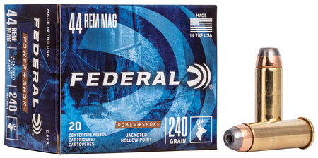 Federal Power-Shok Jacketed Hollow Point 240 Grain .44 Magnum 1230 fps 029465092863