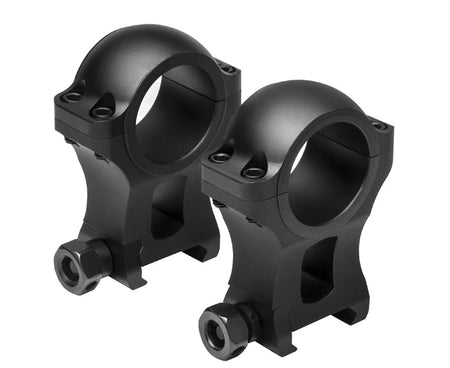 VISM Hunter 30mm Scope Ring Set - 1.5 Inch Height, Black Finish