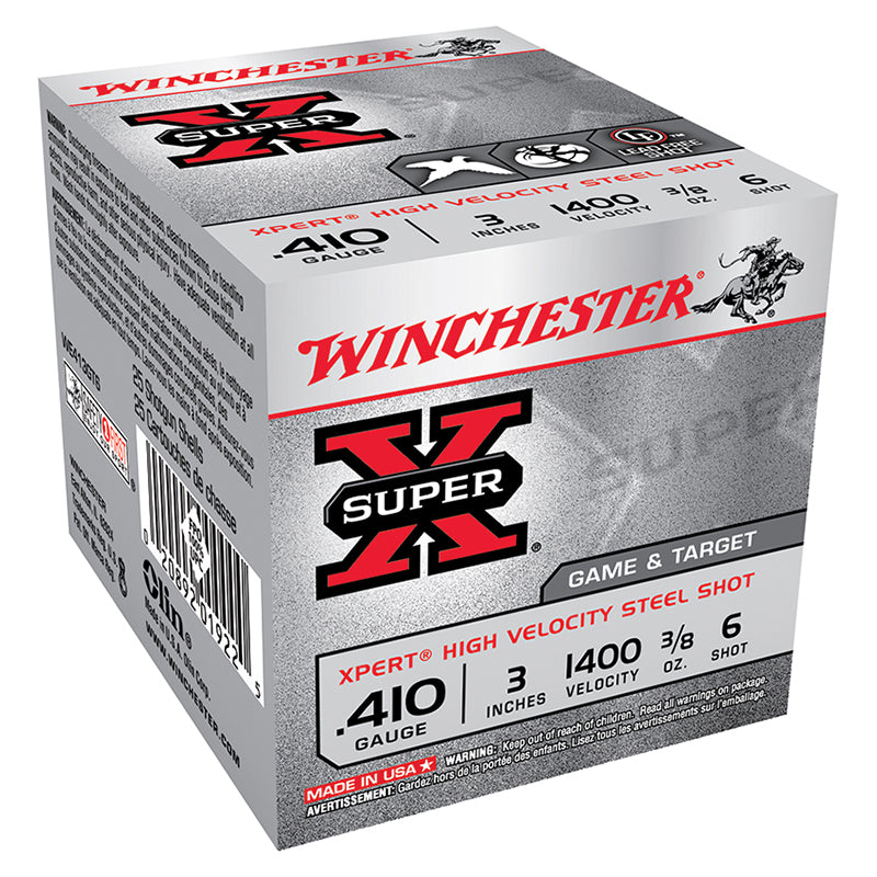Winchester .410 Bore Shotgun Ammo  3 in 3/8 oz #6