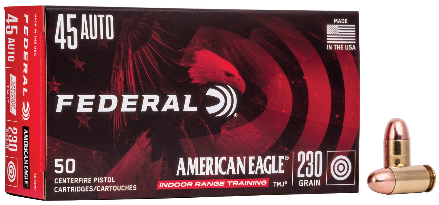 American Eagle IRT Total Metal Jacket 230 Grain .45 ACP/Auto 850 fps 029465093563