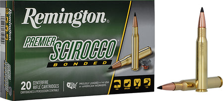 Remington Premier Scirocco Bonded Swift Scirocco II Bonded Polymer Tip 150 Grain 7mm Remington Mag 3110 fps 047700353906