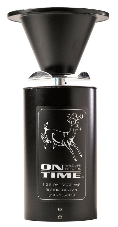 On Time 11112 Classic Lifetime Feeder, Aircraft-Grade Aluminum, 12 Feed Programs, Waterproof, Black