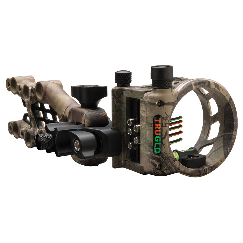 TruGlo Carbon Hybrid Micro Five Pin Bow Sight .019 RH/LH Realtree Xtra Camo