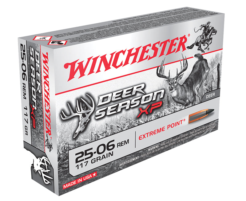 Winchester .25-06 Remington  117 grain Copper Extreme Point Lead-Free ammunition