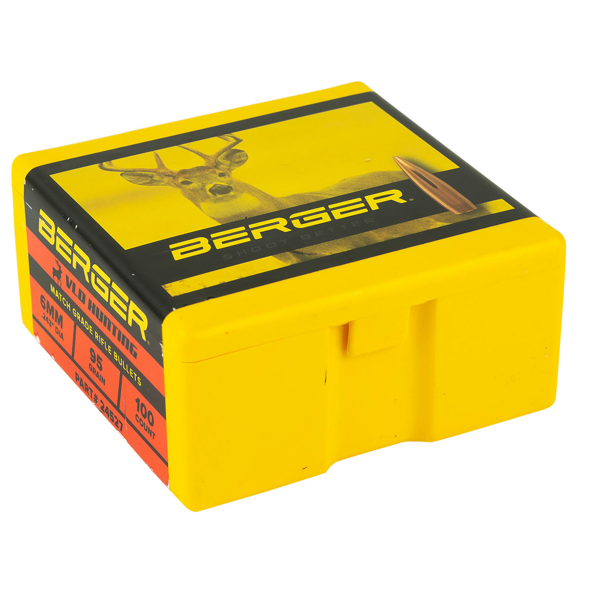 Berger Bullets 24527 VLD Hunting 6mm 95 Grain Long Range 100ct