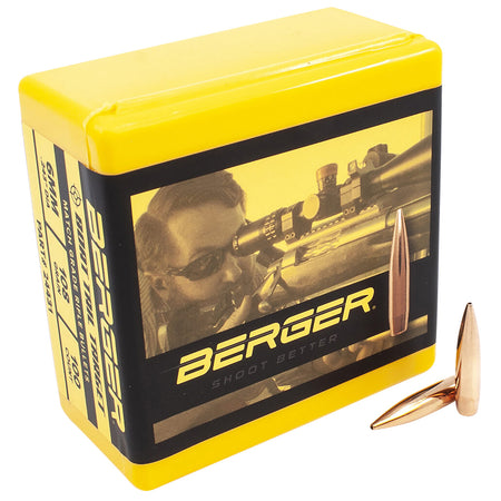 Berger 24431 6mm 108gr Boat Tail Match Grade Reloading Bullets 100/Box