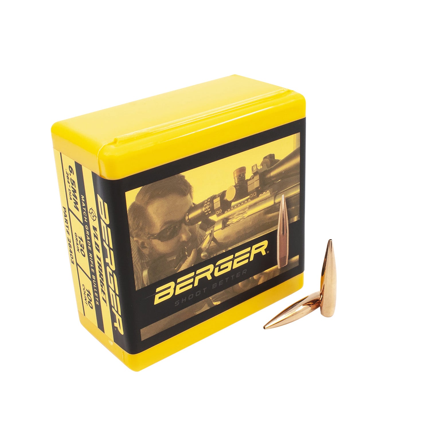 Berger 26403 VLD Target 6.5 Creedmoor 130gr Long Range Reloading Bullets 100/Box