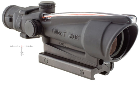 Trijicon ACOG 100153 Black Hardcoat Anodized 3.5x35mm Fixed Scope Illuminated Red Horseshoe .223/5.56 BDC