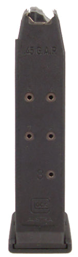 Glock MF38008 45 GAP 8rd Polymer Magazine for Glock 38 Black