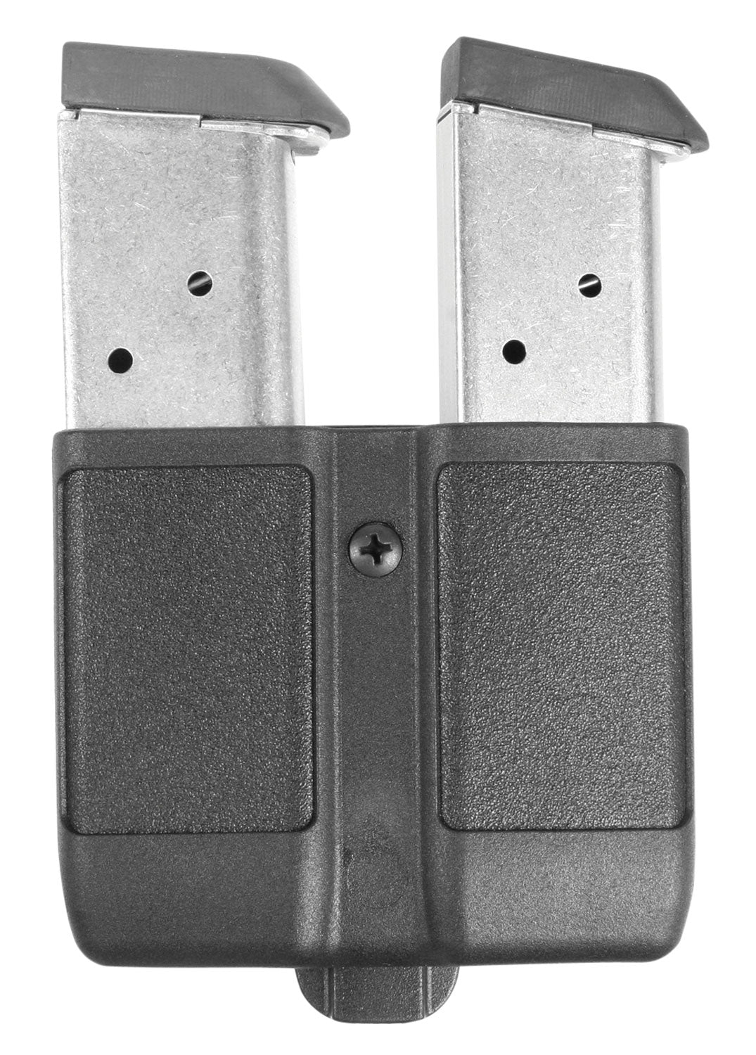 Blackhawk 410510PBK Dual Mag Pouch Black Polymer Belt Clip Single Stack Pistol Mags
