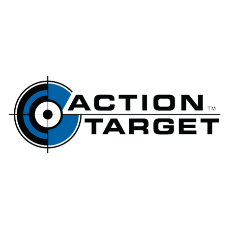Action Target, VTAC-P, Viking Tactics Double Sided Advanced Training Target, Marksmanship Side Has 4 SR-1C Bulls-Eye Target w/1" Square Sighting Grid, Silhouette Side w/Visible Skeleton, Black/White, 23"x35", 100 Per Box