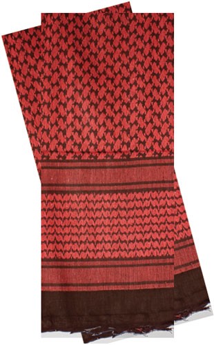 Red Rock Red Black Military Shemagh Head Wrap