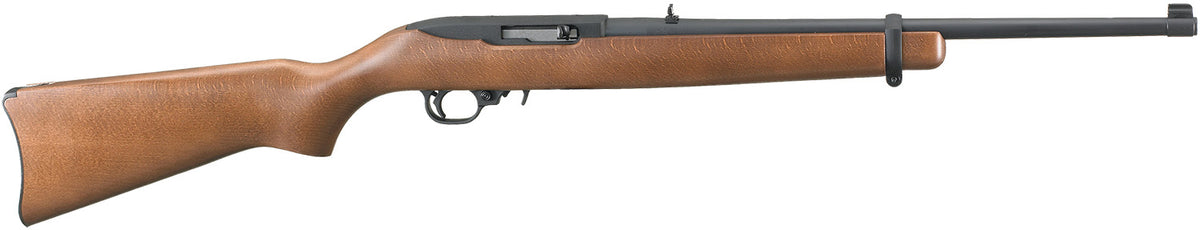 Ruger 1103 10/22 Carbine Full Size 22 LR 10+1 18.50" Satin Black Alloy Steel Barrel, Satin Black Aluminum Receiver, Fixed Hardwood Stock, Right Hand