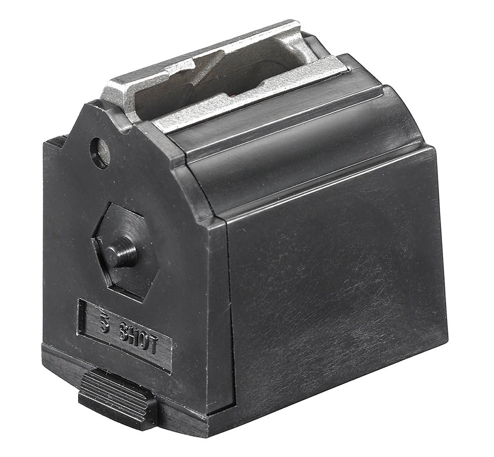Ruger 90041 5rd Black Rotary Magazine 22 LR Compatible with 10/22, 77/22, American Rimfire, Charger
