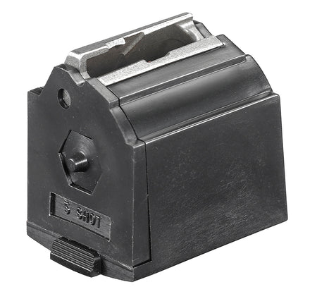 Ruger 90041 5rd Black Rotary Magazine 22 LR Compatible with 10/22, 77/22, American Rimfire, Charger